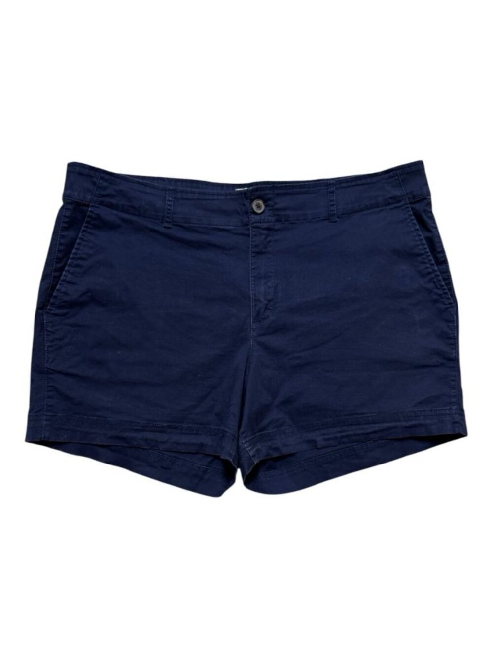 GAP Navy Chino Shorts Women’s Size 18 5” Inseam Stretch Casual Mid Rise